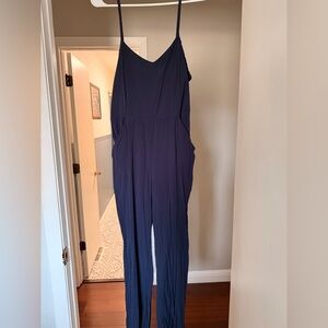 Women’s Navy Blue Sleeveless Jumpsuit